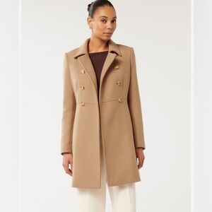 J. CREW Women’s Double Cloth Wool Tan Coat
